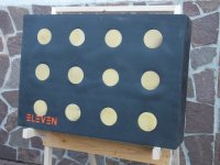 Eleven Scheibe Polyfoam 100x70x22 cm mit 12 x 9,5cm EZ-Pull Inserts