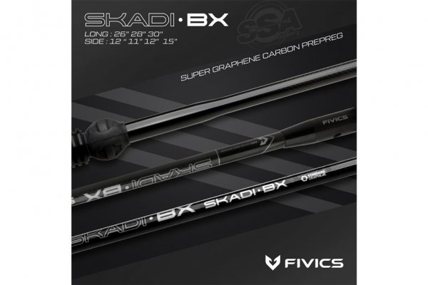 FIVICS TARGET STABILIZERS CARBON LONG ROD SKADI-BX BLACK WITH DAMPER & WEIGHT