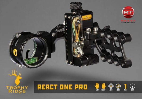 Trophy Ridge Visier React® Pro™ 1 Pin .019 RH