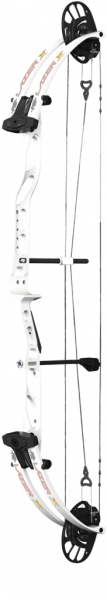 PSE COMPOUNDBOGEN LAZER  X,  NF CAM, ROTATING MODULES RH 40 lbs White