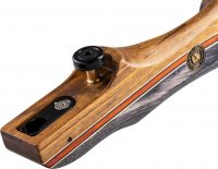 BUCK TRAIL FELDBOGEN MITTELSTÜCK ILF WOOD VERIS OVANGKOL 19" RH with LIMB ALIGNMENT SYSTEM