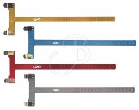 EXE CHECKER ALU ANODISIERT INCHES & CM