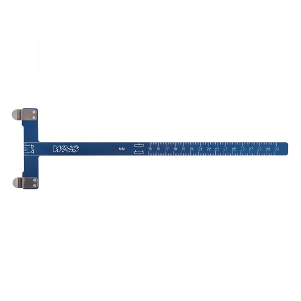 WNS CHECKER / BOW SQUARE ALU ANODISIERT INCHES & CM