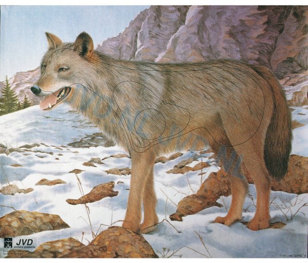 JVD Tierbildauflage Wolf